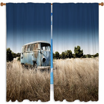 Abandoned Camper Window Curtains 42880512