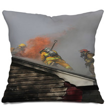 Abandoned House In Flame Pillows 4701864