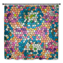 Abstrack Colorful Mosaic Background Bath Decor 62837489