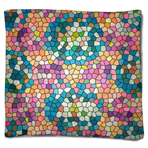 Abstrack Colorful Mosaic Background Blankets 62837489