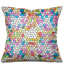 Abstrack Colorful Mosaic Background Pillows 62837671