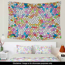 Abstrack Colorful Mosaic Background Wall Art 62837671