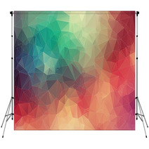 Abstract 2D Geometric Colorful Background Backdrops 63890585