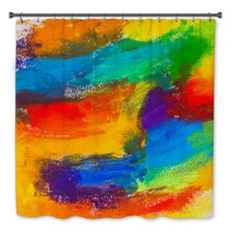 Abstract Acrylic Colors Bath Decor 58248909