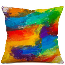 Abstract Acrylic Colors Pillows 58248909