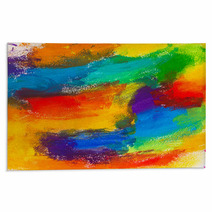 Abstract Acrylic Colors Rugs 58248909
