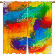 Abstract Acrylic Colors Window Curtains 58248909