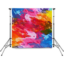 Abstract Acrylic Hand Painted Background Backdrops 40192825