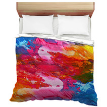 Abstract Acrylic Hand Painted Background Bedding 40192825