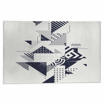 Abstract Art Background With Geometric Elements Rugs 136945653