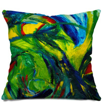 Abstract Art - Hand Painted Pillows 465590