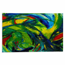 Abstract Art - Hand Painted Rugs 465590