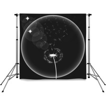 Abstract Art Unusual Monochrome Background Vector Dandelion Backdrops 71133355