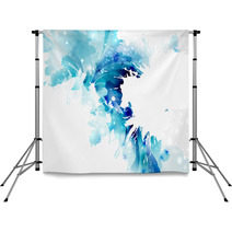 Abstract Artistic Background Forming By Blots Backdrops 52987954