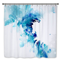 Abstract Artistic Background Forming By Blots Bath Decor 52987954