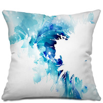 Abstract Artistic Background Forming By Blots Pillows 52987954