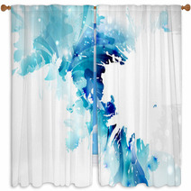 Abstract Artistic Background Forming By Blots Window Curtains 52987954