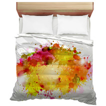 Abstract Artistic Background Of Autumn Colors Bedding 45296699