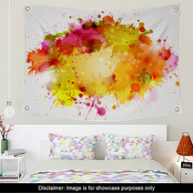 Abstract Artistic Background Of Autumn Colors Wall Art 45296699