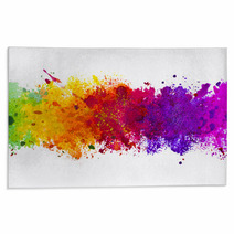 Abstract Artistic Watercolor Splash Background Rugs 66948097