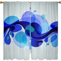 Abstract Background (lava Lamp) Window Curtains 62544145