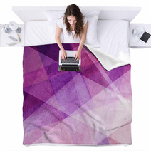 Abstract Background Purple Pink And White Transparent Layers Or Diagonal Stripes In Random Pattern Blankets 176918166
