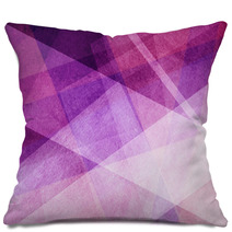 Abstract Background Purple Pink And White Transparent Layers Or Diagonal Stripes In Random Pattern Pillows 176918166