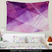 Abstract Background Purple Pink And White Transparent Layers Or Diagonal Stripes In Random Pattern Wall Art 176918166