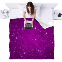 Abstract Background: Sparkling, Twinkling Stars. Universe Blankets 52135691
