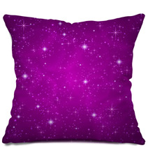 Abstract Background: Sparkling, Twinkling Stars. Universe Pillows 52135691