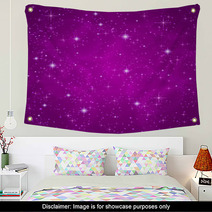 Abstract Background: Sparkling, Twinkling Stars. Universe Wall Art 52135691