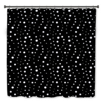 Abstract Background With Black And White Circles. Bath Decor 52574998