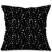 Abstract Background With Black And White Circles. Pillows 52574998