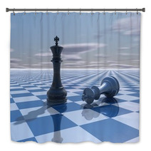 Abstract Background With Chess Kings Fight Bath Decor 60755734