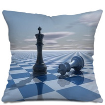 Abstract Background With Chess Kings Fight Pillows 60755734