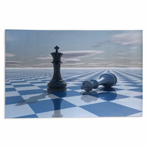 Abstract Background With Chess Kings Fight Rugs 60755734