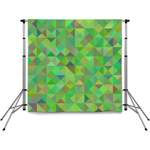 Abstract Background With Green Triangles. Raster Backdrops 70805692