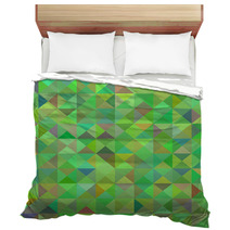 Abstract Background With Green Triangles. Raster Bedding 70805692