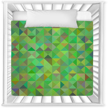 Abstract Background With Green Triangles. Raster Nursery Decor 70805692
