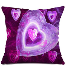 Abstract Background With Hearts Pillows 30224225