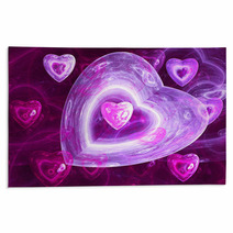 Abstract Background With Hearts Rugs 30224225