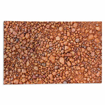 Abstract Background With Red Stones On The Ground Rugs 67192308