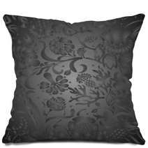 Abstract Background With Seamless Floral Pattern Pillows 59408556