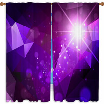 Abstract Background With Star Window Curtains 54599652