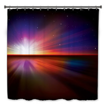 Abstract Background With Sun And Stars Bath Decor 52043397