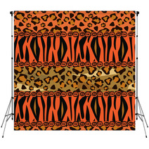 Abstract  Background With Tiger And Cheetah Skin Pattern Backdrops 48749211