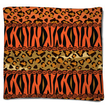 Abstract  Background With Tiger And Cheetah Skin Pattern Blankets 48749211