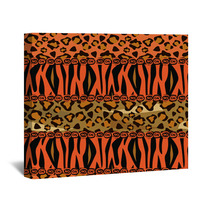 Abstract  Background With Tiger And Cheetah Skin Pattern Wall Art 48749211