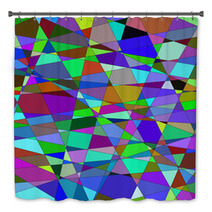 Abstract Background With Triangles. ?1 Raster Bath Decor 71429159
