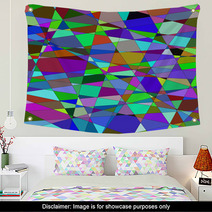 Abstract Background With Triangles. ?1 Raster Wall Art 71429159